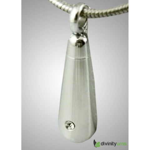 Silver Loving Tear Drop Diamond Jewelry -  product_seo_description -  Memorial Ceremony Supplies -  Divinity Urns.