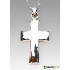Silver Polished Cross Jewelry -  product_seo_description -  Memorial Ceremony Supplies -  Divinity Urns.