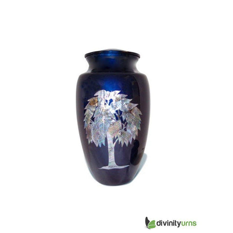 Soulful Tree Inlaid Mother of Pearl Cremation Urn -  product_seo_description -  Adult Urn -  Divinity Urns.