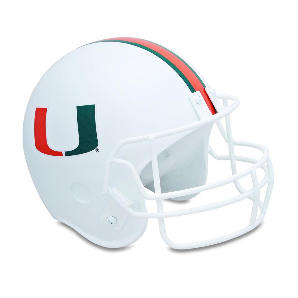 University Of Miami Football Helmet Sports Cremation Urn -  product_seo_description -  Sports Urn -  Divinity Urns.
